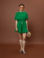 Clothing WE ARE FUTTER CROPPED TOP – GREEN