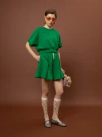 Clothing WE ARE FUTTER CROPPED TOP – GREEN