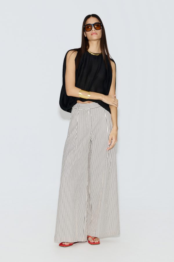 Clothes AVANT GARDE STRIPPED WIDE LEG TROUSER