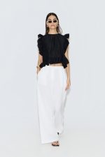 Clothing AVANT GARDE SLEEVELESS BLOUSE WITH RUFFLES