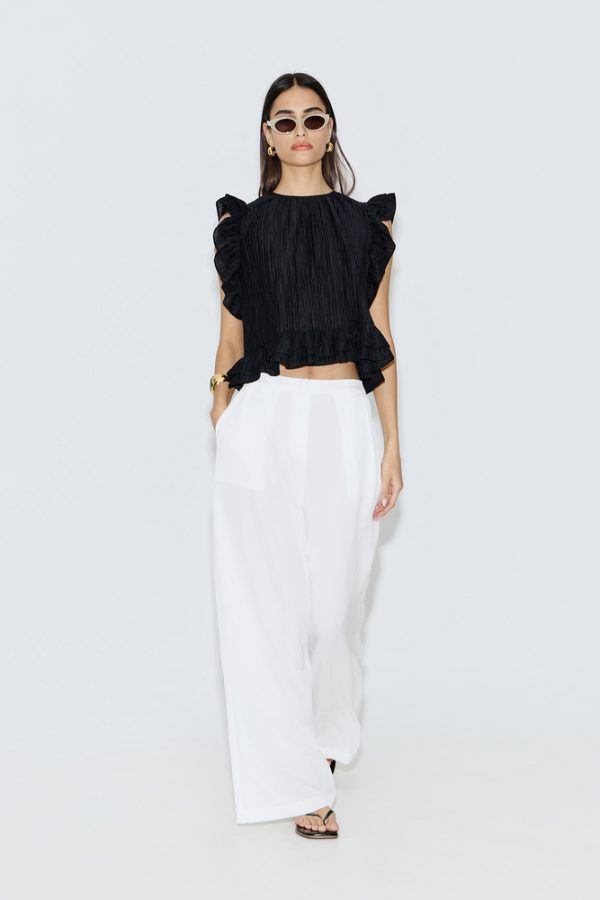 Clothing AVANT GARDE SLEEVELESS BLOUSE WITH RUFFLES