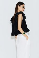 Clothing AVANT GARDE SLEEVELESS BLOUSE WITH RUFFLES