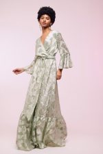 Clothes BE YOU CROSSOVER MAXI DEVORE DRESS