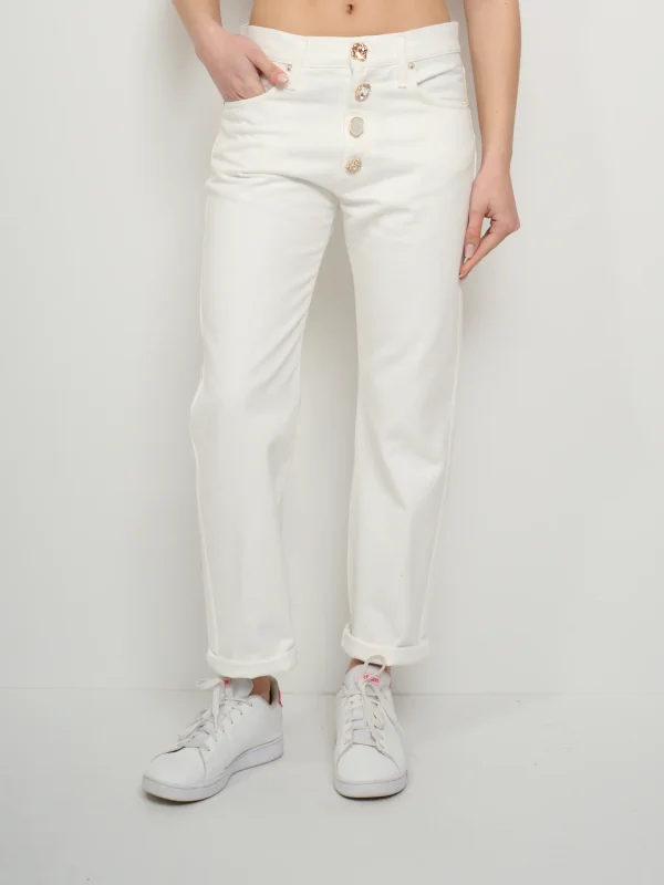 Clothes VICOLO ZOE JEANS WITH JEWEL BUTTON
