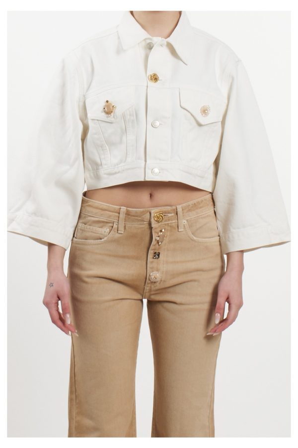 Clothes VICOLO CROPPED JACKET WITH JEWEL BUTTONS