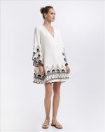 Clothes GREEK ARCHAIC KORI MINI DRESS PHOENIX  WITH BELL SLEEVE