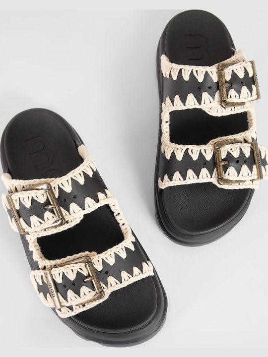 New Collection MOU SANDALS EVA ONE PIECE SLIDE TWO BUCKLE