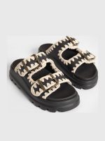New Collection MOU SANDALS EVA ONE PIECE SLIDE TWO BUCKLE