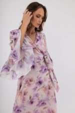 Clothes OPEN FASHION WOMEN’S FLORAL MAXI WRAP DRESS