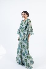 Clothes OPEN FASHION WOMEN’S FLORAL MAXI WRAP DRESS