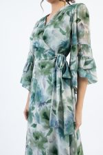 Clothes OPEN FASHION WOMEN’S FLORAL MAXI WRAP DRESS
