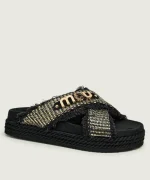 Clothes MOU CRISS-CROSS ROPE SANDAL RAFFIA