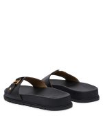 New Collection LAUREN RALPH LAUREN TASHA LEATHER SLIDE SANDAL