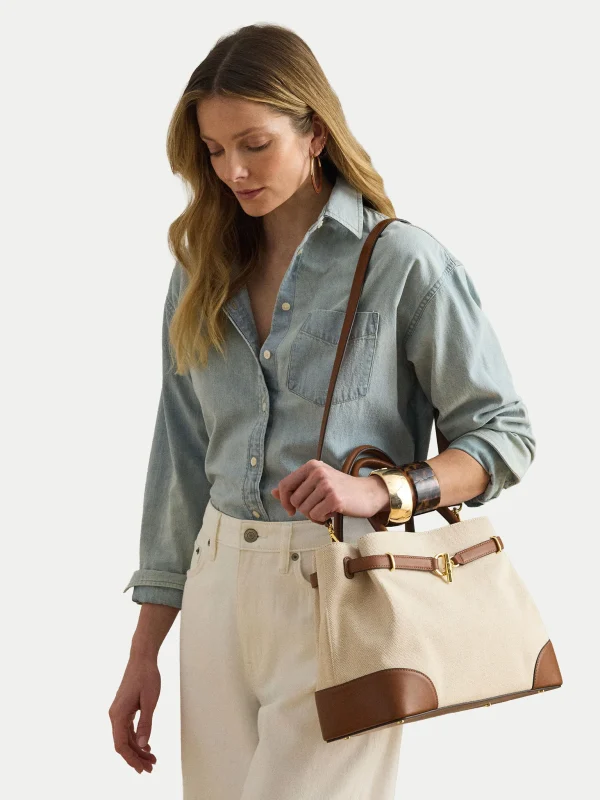 New Collection LAUREN RALPH LAUREN BLKE LG SCHL-SATCHEL – LARGE