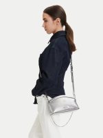 New Collection MICHAEL KORS ATHENA SMALL METALLIC LEATHER CONVERTIBLE CLUTCH