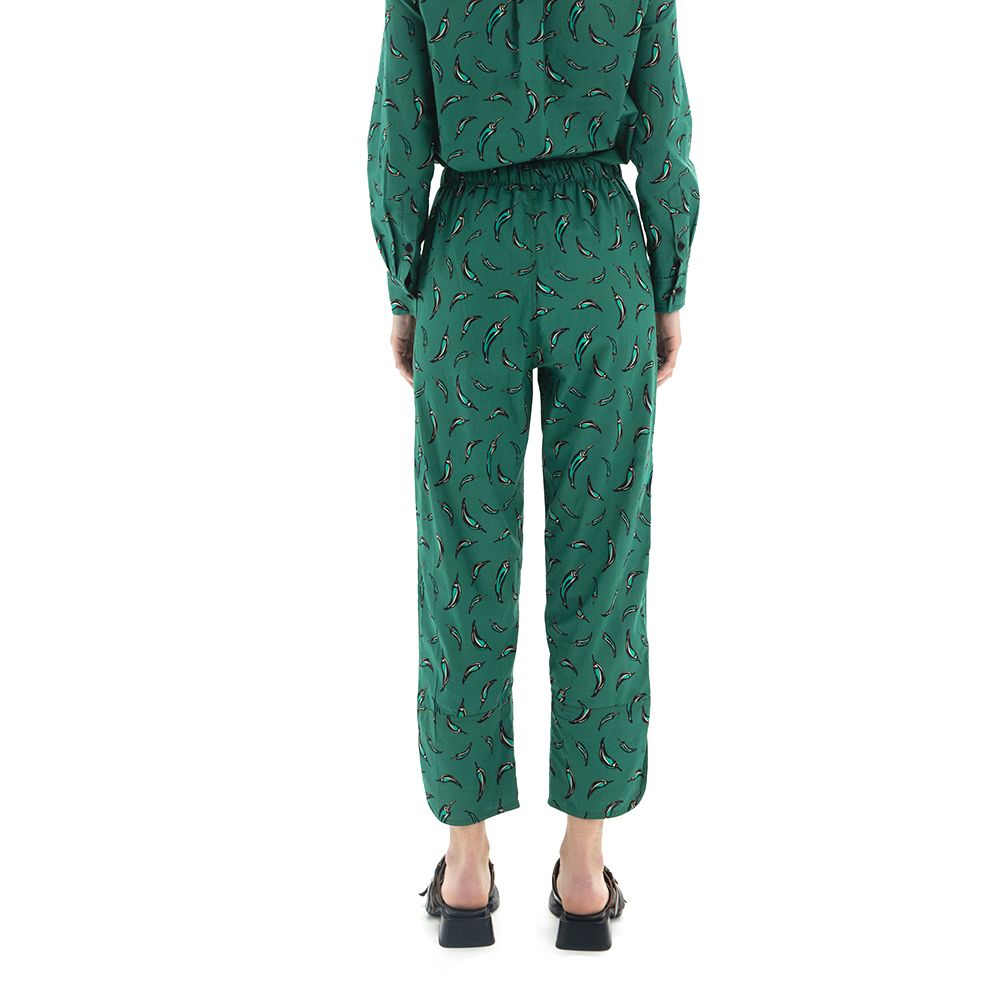 Clothes BLACK & BLACK PRINTED SHORTSLEEVE OVERSIZE SHIRT& HIGH WAIST CROP PANTS