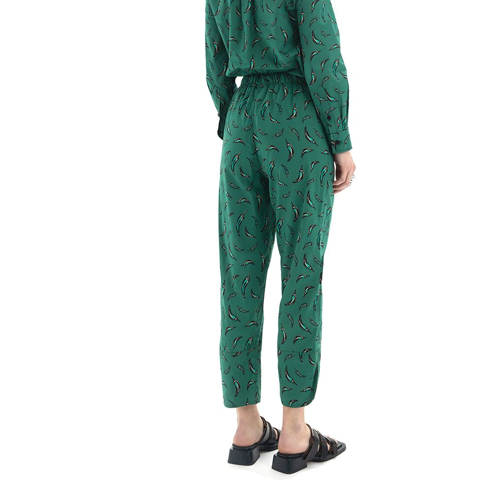 Clothes BLACK & BLACK PRINTED SHORTSLEEVE OVERSIZE SHIRT& HIGH WAIST CROP PANTS