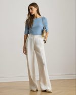 New Collection LAUREN RALPH LAUREN  STRETCH COTTON BOATNECK T-SHIRT