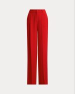 New Collection LAUREN RALPH LAUREN DOUBLE FACED GEORGETTE WIDE – LEG TROUSER