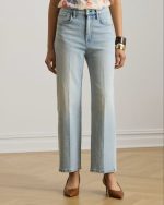 New Collection LAUREN RALPH LAUREN HIGH – RISE RELAXED STRAIGHT ANKLE JEANS