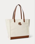 New Collection LAUREN RALPH LAUREN CANVAS LARGE CAMERYN TOTE BAG