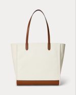 New Collection LAUREN RALPH LAUREN CANVAS LARGE CAMERYN TOTE BAG