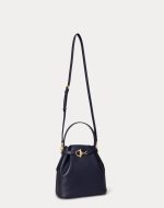 New Collection LAUREN RALPH LAUREN LEATHER MEDIUM BLAIKE BUCKET BAG