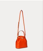 New Collection LAUREN RALPH LAUREN LEATHER MEDIUM BLAIKE BUCKET BAG