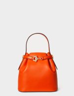 New Collection LAUREN RALPH LAUREN LEATHER MEDIUM BLAIKE BUCKET BAG
