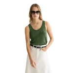 Clothes SCOTCH & SODA METALLIC STRIPED KNIT SLEEVELESS TOP