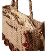 Bags TWINSET  CROCHET SHOPPER BAG WITH LOGO