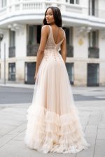 Clothes CHRISTIAN KOEHLERT TULLE EVENING DRESS WITH GATHERS