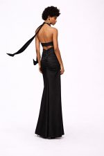 Clothes BE YOU ELASTIC LONG DRESS WITH SLIT