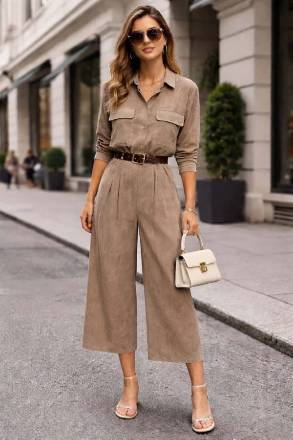 Clothes VICOLO SHIRT AND  WIDE-LEG TROUSERS