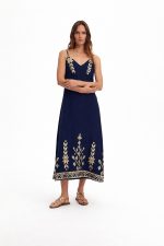 Clothes GREEK ARCHAIC KORI MAXI DRESS WITH EMBROIDERY