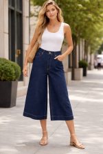 Clothes PHILIA LOFT DENIM CROPPED TROUSERS