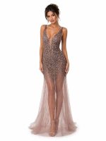 Clothes CHRISTIAN KOEHLERT RHINESTONE-STUDDED EVENING DRESS