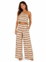 Clothing CKONTOVA STRIPED KNIT TOP AND STRIPED KNIT PANTS