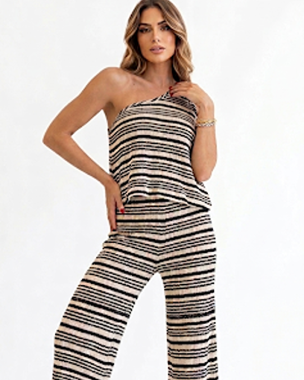 Clothing CKONTOVA STRIPED KNIT TOP AND PANTS