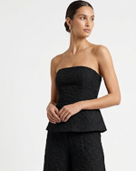Clothing CKONTOVA TEXTURED BUSTIER AND ZIP CULOTTE
