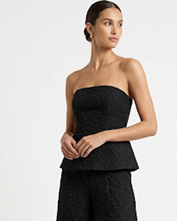 Clothing CKONTOVA TEXTURED BUSTIER AND ZIP CULOTTE