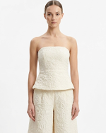 Clothing CKONTOVA TEXTURED BUSTIER AND ZIP CULOTTE