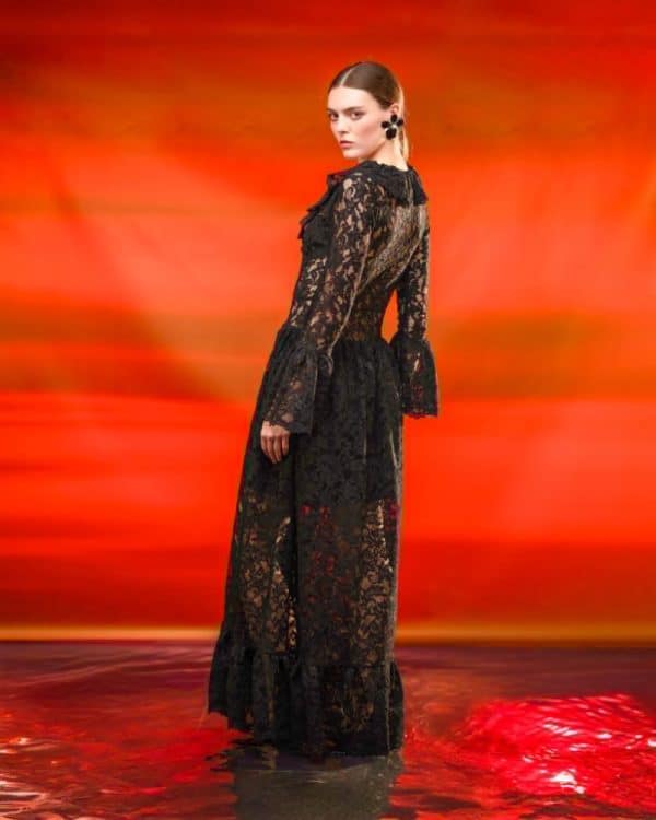New Collection C.MANOLO BLACK MAXI DRESS