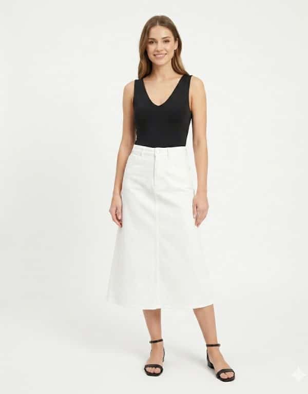 New Collection KOURBELA CLASSIC BLACK V-NECK TOP
