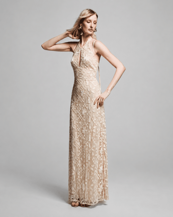 New Collection BE YOU HALTER MAXI DRESS