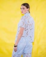New Collection C.MANOLO WHITE LACE SHIRT