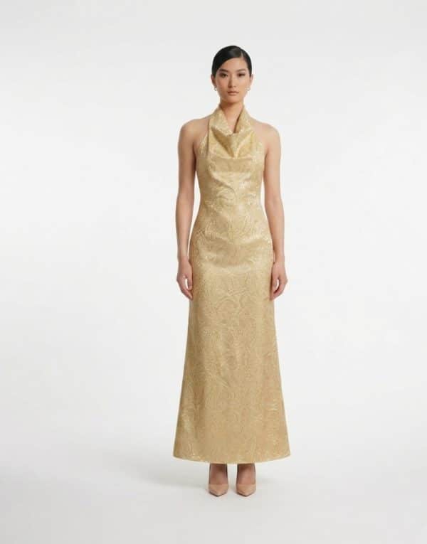 New Collection BE YOU LONG BROQUET DRESS