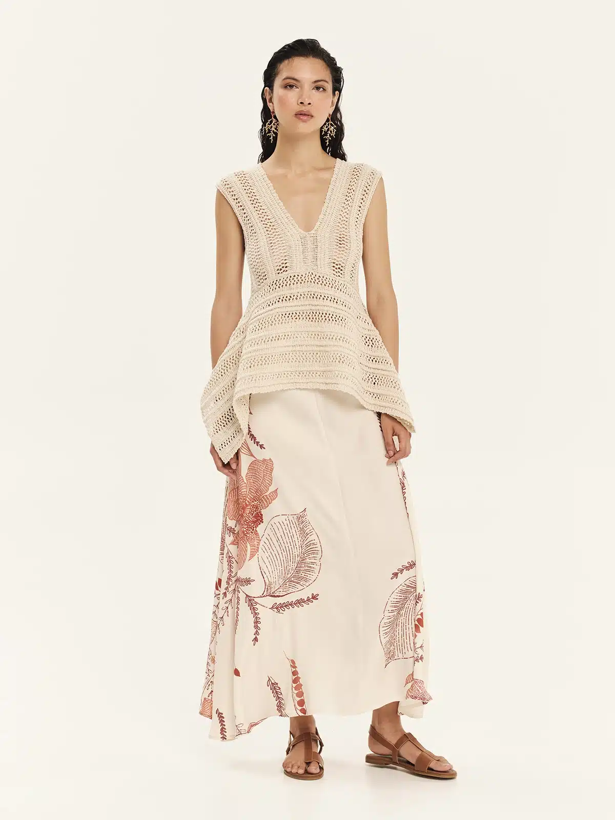 New Collection KOURBELA ORIENTAL BLOSSOMS MAXI DRESS New Collection KOURBELA ORIENTAL BLOSSOMS MAXI DRESS