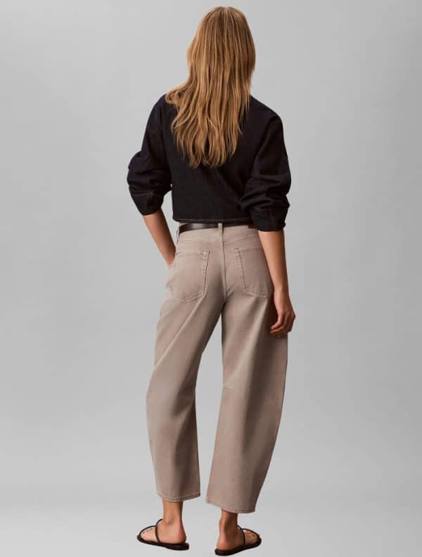 New Collection CALVIN KLEIN JEANSV CROPPED BARREL JEAN GREY SAGE
