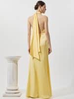 New Collection BE YOU LONG SATIN DRESS